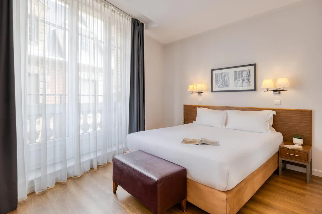 Ložnice apartmánu 1-Bedroom Apartment v Citadines Saint-Germain-des-Prés